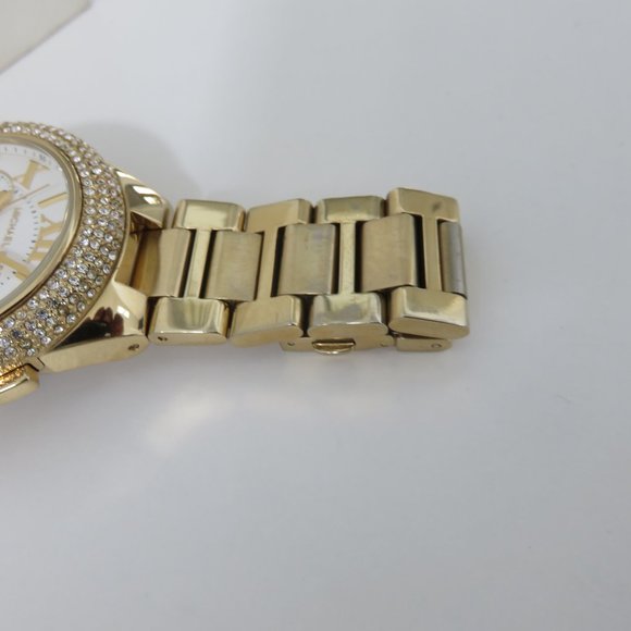 (#B) Michael Kors MK5756 Women\'s Gold-Tone Glitz Stainless Steel Bracelet main image 6